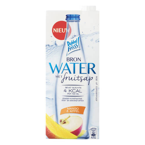Dubbelfrisss Spring Water With Fruit Juice Mango Apple 1 5 Liter
