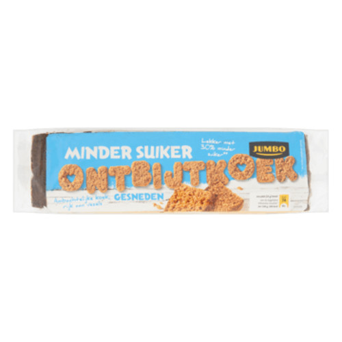 Ongekend Jumbo Ontbijtkoek Minder Suiker Gesneden (475 gr) WY-95