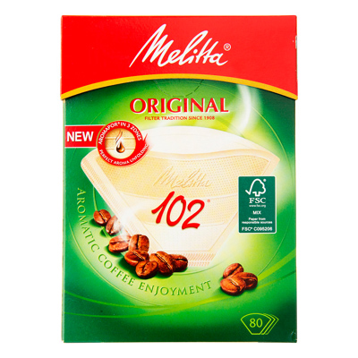 Melitta Filtertüten 102 Naturbraun Aroma, 80 er