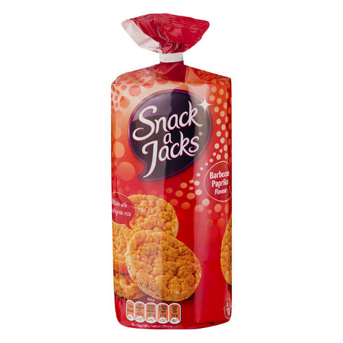 Snack a Jacks Rijstwafels Barbeque Parika (127 gr)