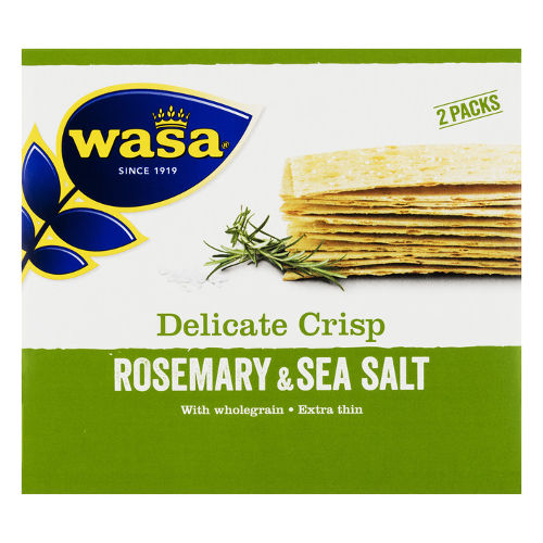 Wasa Delicate Crackers Rozemarijn & Zeezout (210 gr.)