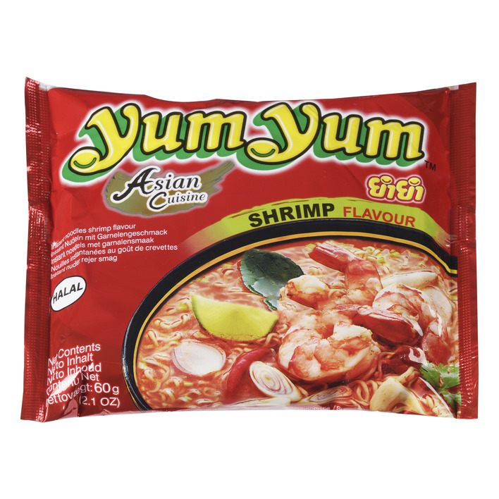 Yum Yum Instant Noodles Shrimp Flavour (60 ubicaciondepersonas.cdmx