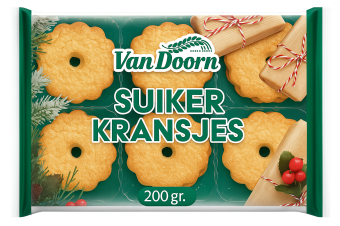 Van Doorn Sugared Cookie Wreaths (200 gr.)