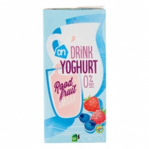 AH Yoghurtdrink Rood Fruit 0% (1 liter)