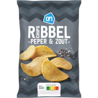 AH Ribbed Chips Salt & Pepper (250 gr.)
