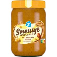 AH Smeuige Pindakaas met Stukjes Pinda (600 gr.)