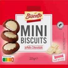 Biscotto Mini Biscuits Witte Chocolade (225 gr.)