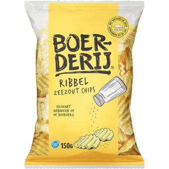 Boerderij Ridged Chips Sea Salt (150 gr.)