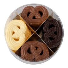Bonbiance Chocolade Krakelingen Melk, Puur, Wit (450 gr.)