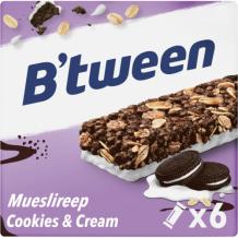 B'tween Muesli Bar Cookies and Cream (6 x 23 gr.)