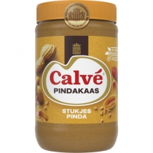Calvé peanut butter with nut pieces (1 kg.))