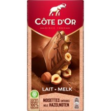 Côte d'Or Milk Chocolate with Whole Hazelnuts (180 gr.)