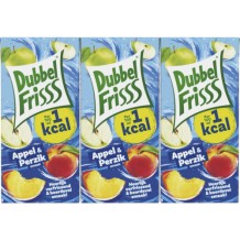 DubbelFrisss Appel & Perzik 1 Kcal (6 x 200 ml.)