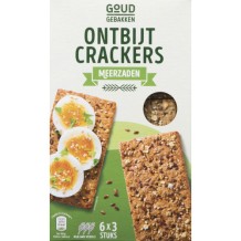 Goud Gebakken Ontbijt Crackers Meerzaden (6 x 3 stuks)