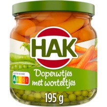 Hak Doperwtjes met Worteltjes (195 gr.)