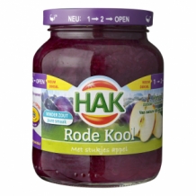 Hak Rode Kool met Stukjes Appel (355 gr.)