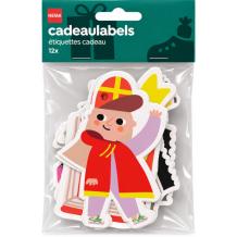 Sinterklaas Cadeaulabels (12 stuks)