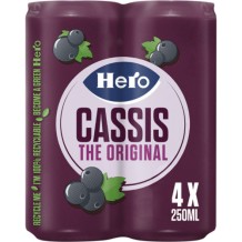 Hero cassis (4 x 0,25 liter)