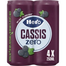 Hero Cassis Zero (4 x 0,25 liter)