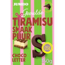 Jumbo Gevulde Chocoladeletter Puur Gevuld Tiramisu 