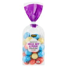 Jumbo Chocolade Paaseitjes Melk, Puur en Wit (200 gr.)