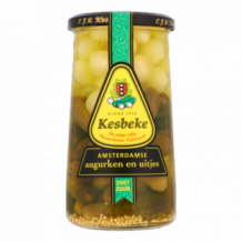 Kesbeke Sweet & Sour Amsterdamse Gherkins en Onions (675 gr.)