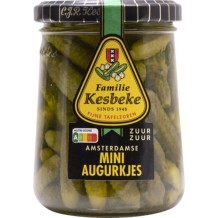 Kesbeke Amsterdamse Kleine Augurkjes Zuur (235 gr.)