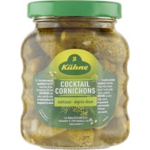 Kühne Sweet & Sour Cocktail Cornichons Zoetzuur (180 gr.)