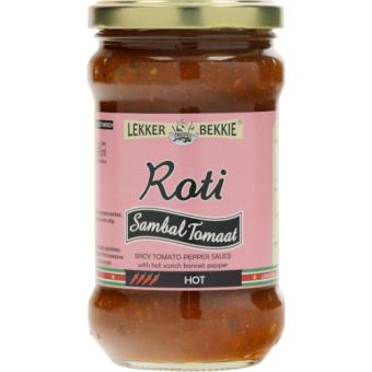 Lekker Bekkie Roti Sambal Tomato Hot (290 ml.)
