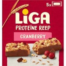 Liga Proteïne Reep Cranberry, Hazelnoot & Pinda (5 stuks)