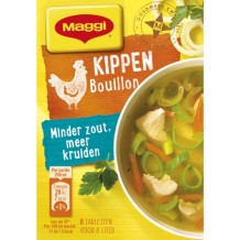 Maggi Kippenbouillon Blokjes Minder  Zout