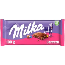 Milka Alpine Milk Confetti Chocolate Bar (100 gr.)