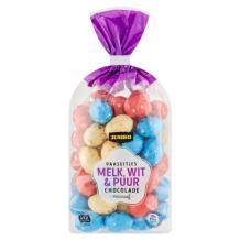 Jumbo Chocolade Paaseitjes Melk, Puur en Wit (500 gr.)