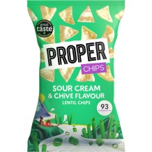 Proper Lentil Chips Sour Cream and Chives (85 gr.)