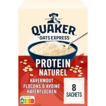 Quaker Oats Express Protein Naturel Oatmeal Portion Packs (8 sachets)
