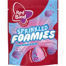 Red Band Sprinkled Foamies Sour Bubblegum (150 gr.)