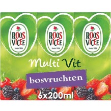 Roosvicee Multivit Bosvruchten (6 x 200 ml)