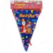 Sinterklaas Vlaggenlijn Blauw (6 meter)