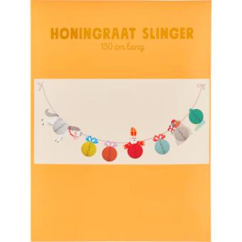 Sinterklaas Honeycomb Garland (150 cm.)