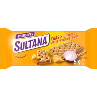 Sultana Crunchers Kaas & UI (5 x 3 stuks)