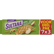 Sultana Fruit Biscuit Apple Family Pack (7 x 3 pieces)