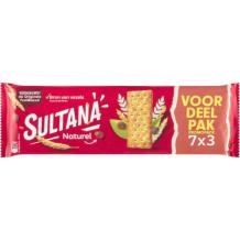 Sultana Fruit Biscuit Naturel Family Pack (7 x 3 pieces)