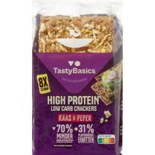 TastyBasics Low Carb High Protein Cracker Kaas Peper (200 gr.)