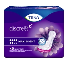 TENA Discreet Maxi Night Incontinence Pads (6 pieces)