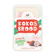 Theunisse Kokosbrood  Roze/Wit Zonder Suiker (240 gr.)