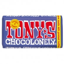 Tony's Chocolonely Chocolate Dark Milk Pretzel/toffee (180 gr.)