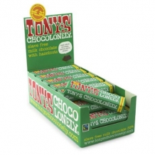 Tony's Chocolonely Chocolate Milk/Hazelnut (35 x 47 gr.)