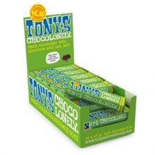 Tony's Chocolonely Chocolade Puur/Amandel/Zeezout (35 x 47 gr.)