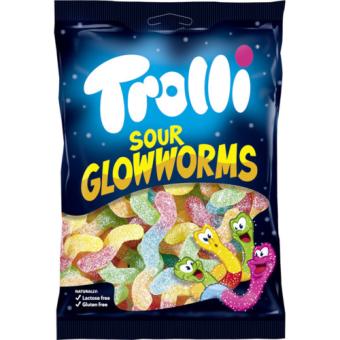 Trolli Sour Glowing Worms (200 gram)