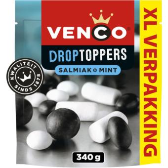 Venco Droptoppers Salmiac & Mint XL (215 gr.)